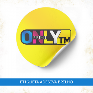 ETIQUETA / RÓTULO Vinil Leitoso Etiqueta 4x0 Brilho  